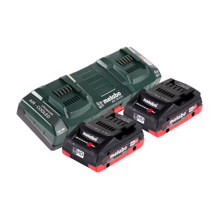 Metabo FSD 36-18 LTX BL 40 Débroussailleuse sans fil 36 V ( 2x 18 V ) Poignée ronde Brushless + 2x batterie 4,0 Ah + double chargeur