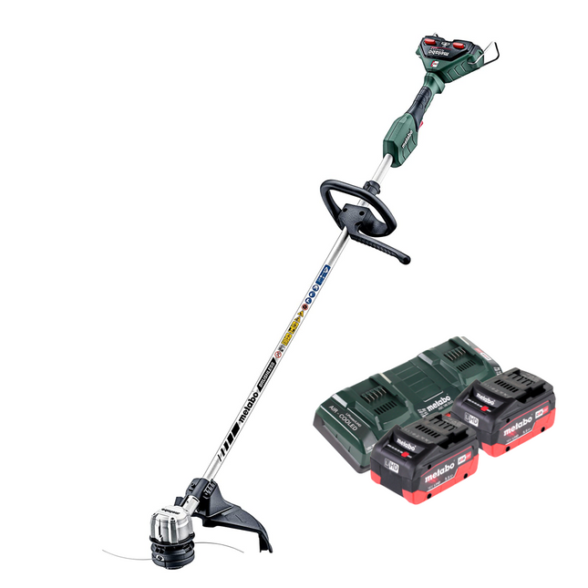 Metabo FSD 36-18 LTX BL 40 Débroussailleuse sans fil 36 V ( 2x 18 V ) Poignée ronde Brushless + 2x batterie 5,5 Ah + double chargeur