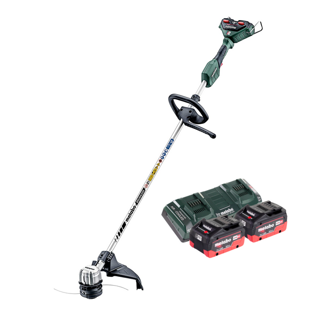 Metabo FSD 36-18 LTX BL 40 Débroussailleuse sans fil 36 V ( 2x 18 V ) Poignée ronde Brushless + 2x batterie 8,0 Ah + double chargeur