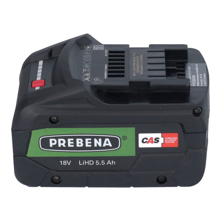 Prebena AKKU18-5,5-LIHD Batterie 18 V 5,5 Ah / 5500 mAh LiHD Li-Ion CAS avec indicateur de charge