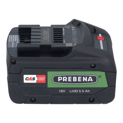 Prebena AKKU18-5,5-LIHD Batterie 18 V 5,5 Ah / 5500 mAh LiHD Li-Ion CAS avec indicateur de charge