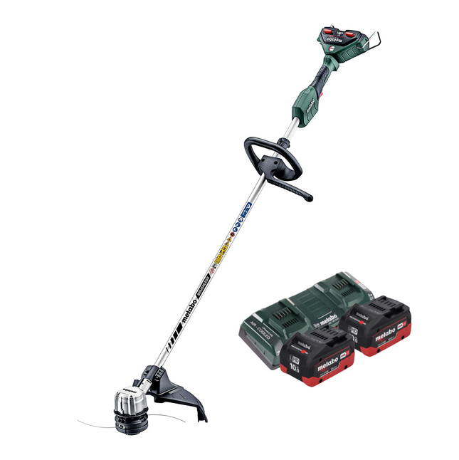 Metabo FSD 36-18 LTX BL 40 Débroussailleuse sans fil 36 V ( 2x 18 V ) Poignée ronde Brushless + 2x batterie 10,0 Ah + double chargeur