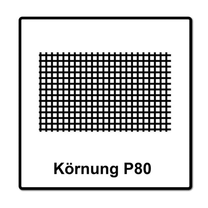 Mirka BASECUT Rouleaux de papier abrasif 115 mm x 50 m, P80, 4 pcs. Papier abrasif universel ( 4x 2251100180N )