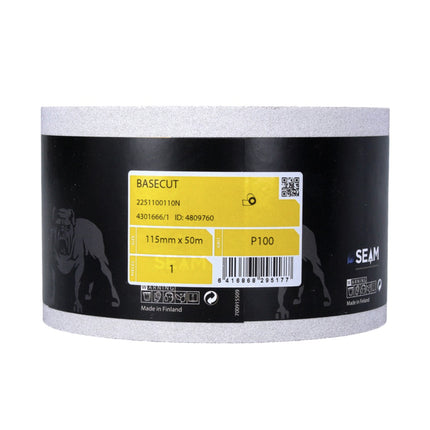 Mirka BASECUT Rouleau de papier abrasif 115 mm x 50 m, P100, 2 pcs. ( 2x 2251100110N )