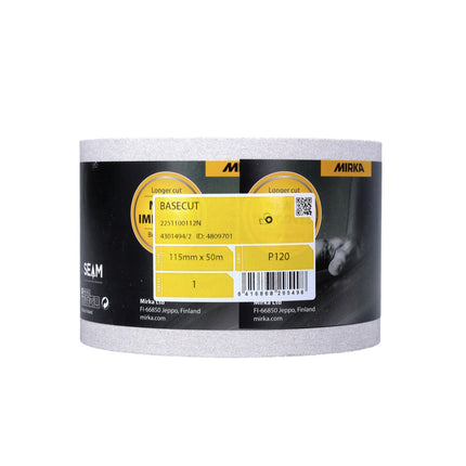 Mirka BASECUT Rouleau de papier abrasif 115 mm x 50 m, P120, 2 pcs. ( 2x 2251100112N )