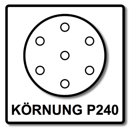 Mirka BASECUT Disques abrasifs auto-agrippants 150 mm, P240, 15 trous, 400 pcs. ( 4x 2261109925)