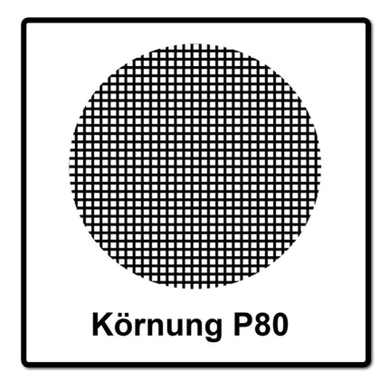 Mirka BASECUT Disques abrasifs auto-agrippants 150 mm, P80, 15 trous, 400 pcs. (4x 2261109980 )