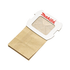 Makita Sac à poussière en papier - 5 pièces (194746-9) pour ponceuse excentrique BO 5031 / BO 5041 / DBO 180 et ponceuse orbitale BO 3711 / BO 4555 / BO 4565