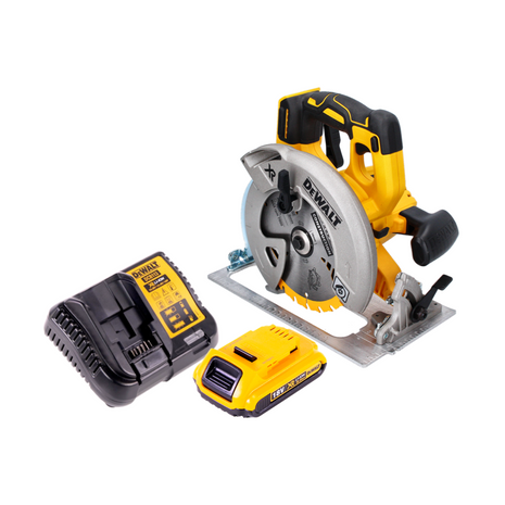 DeWalt DCS 570 D1 Akku Handkreissäge 18 V 184 mm Brushless + 1x Akku 2,0 Ah + Ladegerät - Toolbrothers