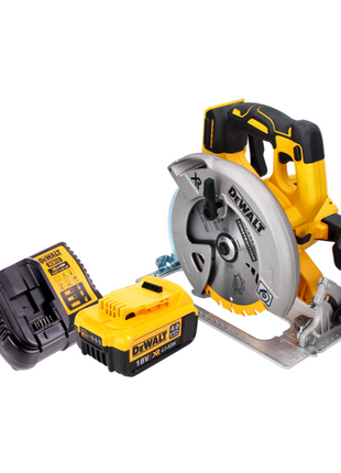 DeWalt DCS 570 M1 Akku Handkreissäge 18 V 184 mm Brushless + 1x Akku 4,0 Ah + Ladegerät - Toolbrothers