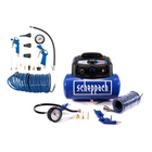 Compresseur Scheppach HC06 1200 W 6 litres 8 bar (5906132901) + jeu d'accessoires 13 pièces (7906100735)