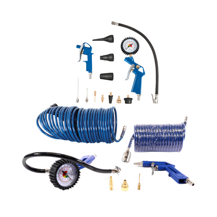 Compresseur Scheppach HC06 1200 W 6 litres 8 bar (5906132901) + jeu d'accessoires 13 pièces (7906100735)