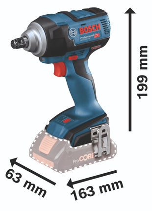 Bosch GDS 18V-300 Professional Clé à chocs rotative sans fil 18 V 300 Nm sans balais (06019D8200) - sans batterie, sans chargeur