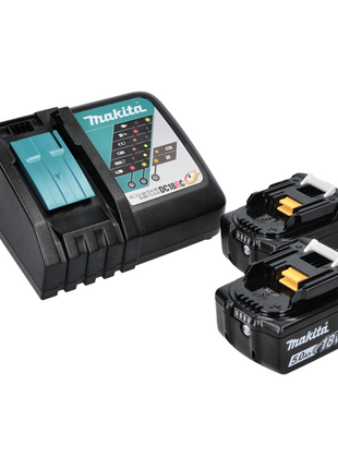 Makita DCW 180 RT Akku Kühl und Wärme Box 36 V ( 2x 18 V ) 20 L + 2x Akku 5,0 Ah + Ladegerät