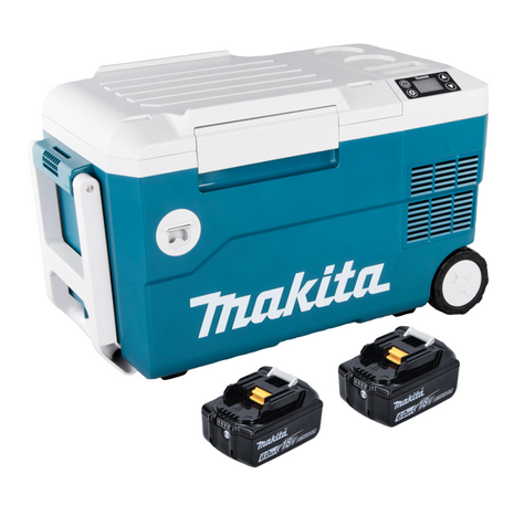 Makita DCW 180 G Glacière et boîte chauffante sans fil 36 V 20 L + 2x Batteries 6,0 Ah - sans chargeur