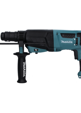 Martillo combinado Makita HR 2630 TJ 800 W 2,4 J SDS Plus + juego de brocas de 7 piezas + portabrocas sin llave + Makpac