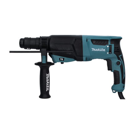 Makita HR 2630 TJ Perforateur combiné 800 W 2,4 J SDS Plus + Jeu de forets - 7 pièces + Mandrin sans clé + Makpac