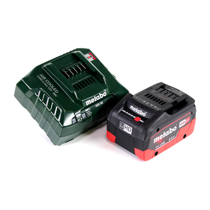 Cisaille à gazon et arbustes à batterie Metabo SGS 18 LTX Q 18 V + 1x batterie 5,5 Ah + chargeur + métaBOX