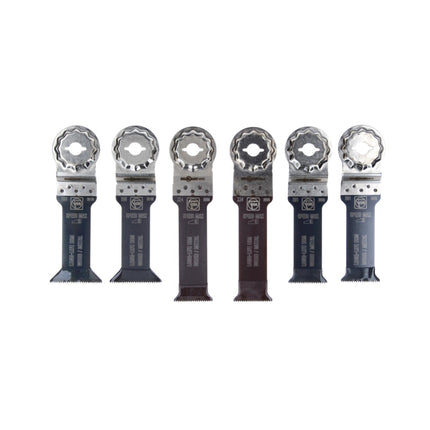 FEIN Best Of E-Cut Starlock Max Lame de scie bois et métal pour Second oeuvre, 6 pcs ( 35222967050 )