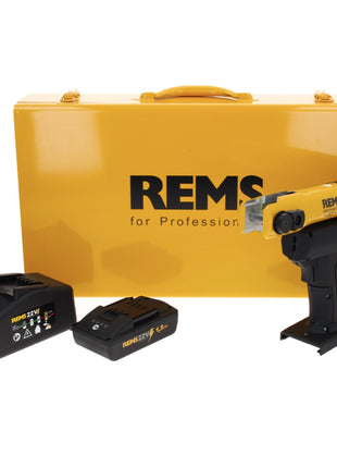 REMS Mini Presse 22 V ACC Basic Pack presse radiale sans fil 21,6 V 22 kN (578010 R220) + 1x Batterie 1,5 Ah + Chargeur + Coffret de transport