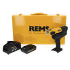 REMS Mini Presse 22 V ACC Basic Pack presse radiale sans fil 21,6 V 22 kN (578010 R220) + 1x Batterie 1,5 Ah + Chargeur + Coffret de transport