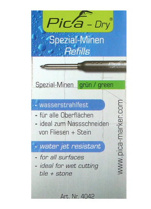 Pica DRY Spezial Minen Wasserstrahlfest Grün 10 Stk. ( 4042 ) - Toolbrothers