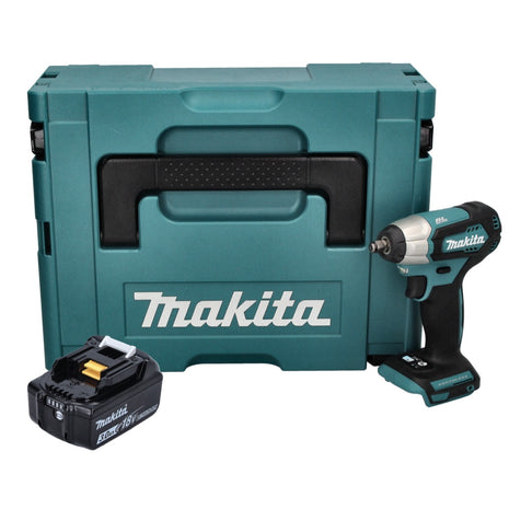 Makita DTW180F1J Boulonneuse à choc sans fil 180Nm 18V 3/8" Brushless + 1x Batterie 3,0Ah + Coffret Makpac - sans chargeur