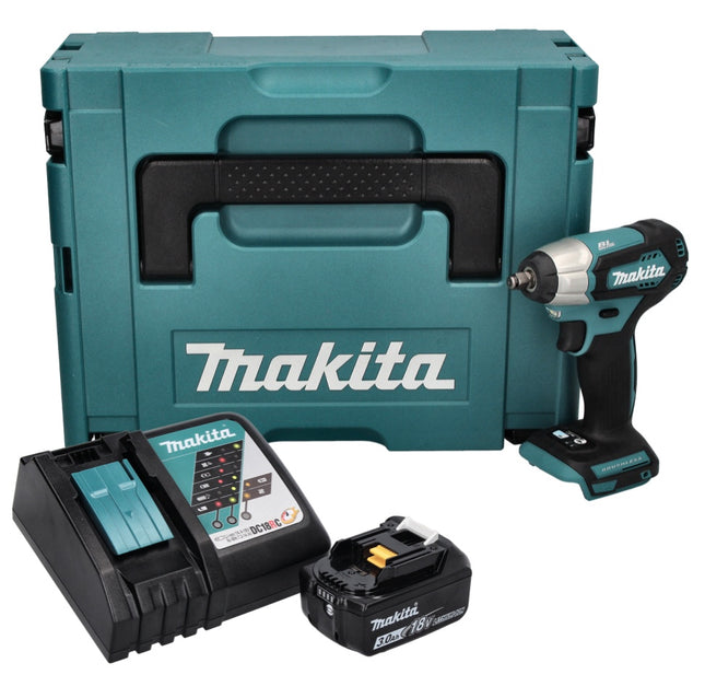 Visseuse à chocs sans fil Makita DTW 180 RF1J 18 V 180 Nm 3/8" Brushless + 1 batterie 3,0 Ah + chargeur + Makpac
