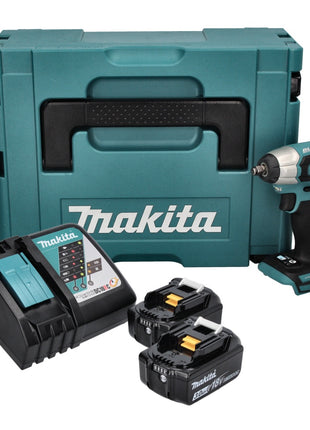 Makita DTW180RF1J Boulonneuse à choc 180Nm 18V 3/8" Brushless + 2x Batteries 3,0Ah + Chargeur + Coffret Makpac