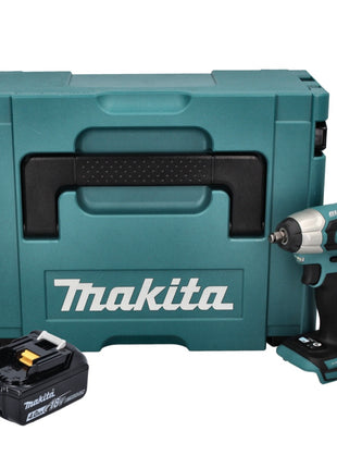 Makita DTW 180 M1J Clé à chocs sans fil 18 V 180 Nm 3/8" sans balais + 1x batterie 4,0 Ah + Makpac - sans chargeur