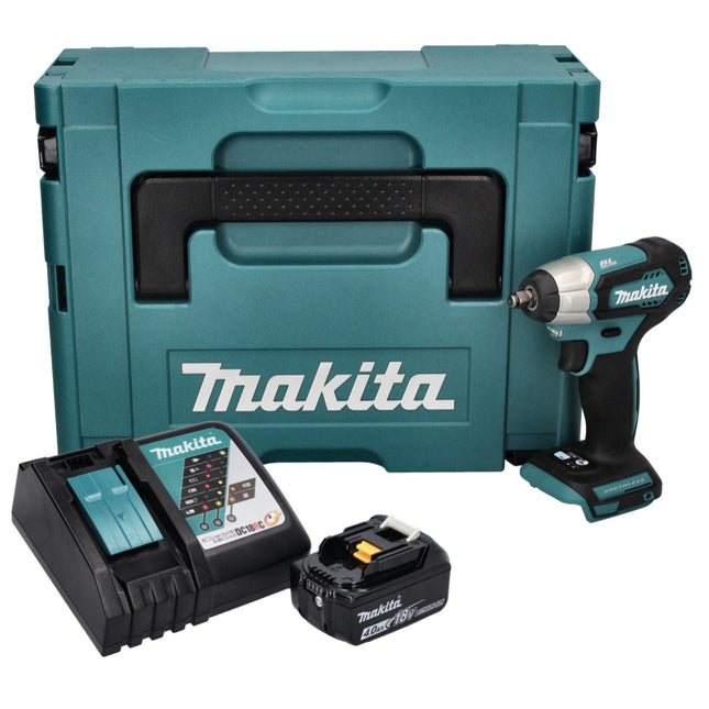 Visseuse à chocs sans fil Makita DTW 180 RM1J 18 V 180 Nm 3/8" Brushless + 1 batterie 4,0 Ah + chargeur + Makpac