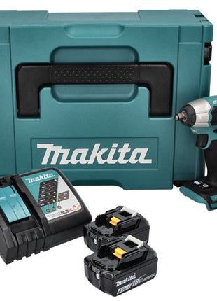 Makita DTW 180 RMJ clé à chocs sans fil 18 V 180 Nm 3/8" sans balais + 2x batterie 4,0 Ah + chargeur + Makpac