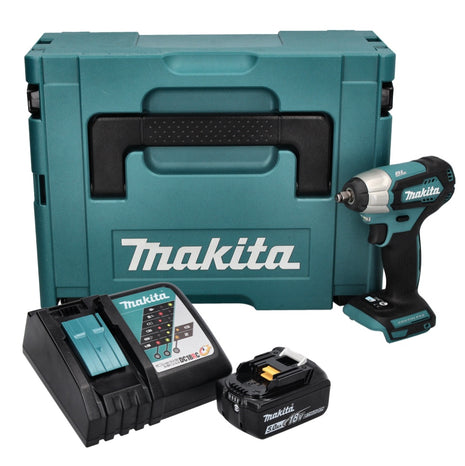 Makita DTW180RF1J Boulonneuse à choc 180Nm 18V 3/8" Brushless + 1x Batterie 5,0Ah + Chargeur + Coffret Makpac