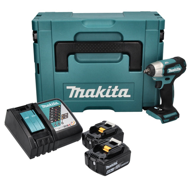 Visseuse à chocs sans fil Makita DTW 180 RGJ 18 V 180 Nm 3/8" Brushless + 2 batteries 6,0 Ah + chargeur + Makpac