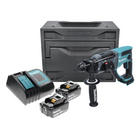 Makita DHR 202 SFX Perforateur sans fil 18 V 2,0 J SDS Plus + 2x Batteries 3,0 Ah + Chargeur + Makbox