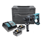 Makita DHR 202 SGX Perforateur sans fil 18 V 2,0 J SDS Plus + 2x Batteries 6,0 Ah + Chargeur + Makbox