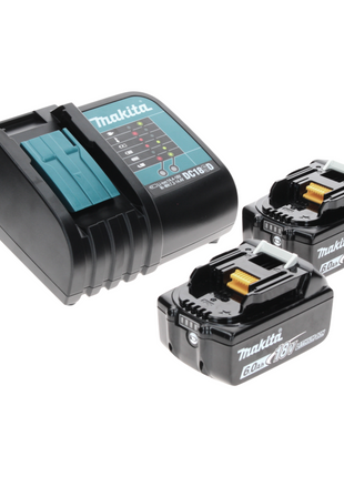 Makita DHR 202 SGX Perforateur sans fil 18 V 2,0 J SDS Plus + 2x Batteries 6,0 Ah + Chargeur + Makbox