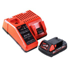 Milwaukee M18 B2 Batterie 18 V 1x 2,0 Ah (1x 4932430062) + Chargeur M12-18C 12-18 V (4932352959)