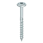 HECO TOPIX plus tornillos profesionales para construcción en madera 8,0 x 240 mm 50 piezas (61341) tornillo para madera con rosca parcial, cabeza con arandela, accionamiento en T, galvanizado azul, A3K