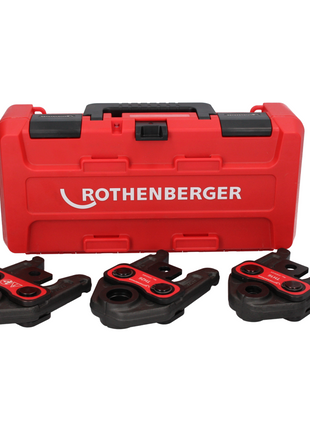 Rothenberger Juego de alicates de prensar con mordazas estándar TH16-20-26 (015063X) para ROMAX 4000 / Battery Press ACC, etc.