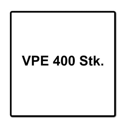 Vis à bois professionnelles HECO TOPIX plus 6,0 x 40 mm 400 pièces (2x 61013) vis à bois entièrement filetées, tête rondelle, entraînement en T, galvanisées bleues, A3K