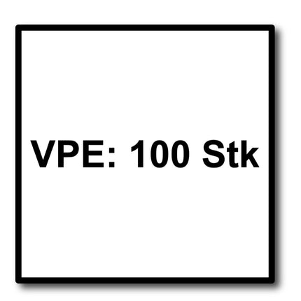 HECO TOPIX plus Profi Vis à bois 8,0 x 80 mm, filetage complet, tête plate, T-Drive, galvanisée bleue, A3K - 100 pcs. (2x 61245)
