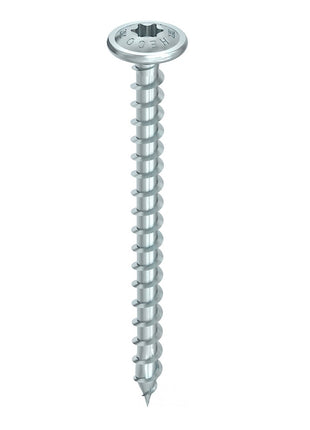 HECO TOPIX plus tornillos profesionales para construcción en madera 6,0 x 60 mm 400 piezas (4x 61063) tornillo para madera totalmente roscado, cabeza con arandela, accionamiento en T, galvanizado azul, A3K