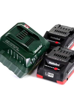 Meuleuse d'angle sur batterie Metabo W 18 LTX 125 18 V 125 mm + 2x batteries 4,0 Ah + chargeur + métaBOX