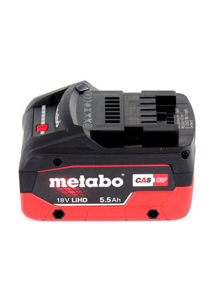 Meuleuse d'angle sur batterie Metabo W 18 LTX 125 18 V 125 mm + 1x batterie 5,5 Ah + metaBOX - sans chargeur