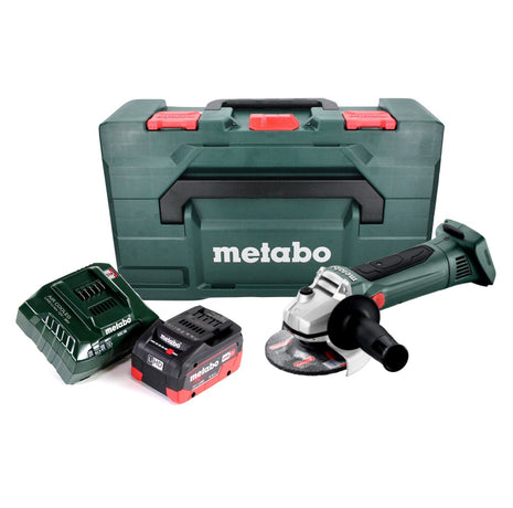 Meuleuse d'angle sur batterie Metabo W 18 LTX 125 18 V 125 mm + 1x batterie 5,5 Ah + chargeur + métaBOX