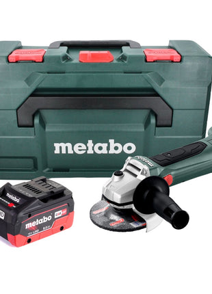 Meuleuse d'angle sur batterie Metabo W 18 LTX 125 18 V 125 mm + 1x batterie 8,0 Ah + metaBOX - sans chargeur