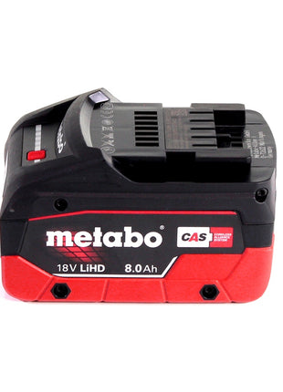 Meuleuse d'angle sur batterie Metabo W 18 LTX 125 18 V 125 mm + 1x batterie 8,0 Ah + metaBOX - sans chargeur