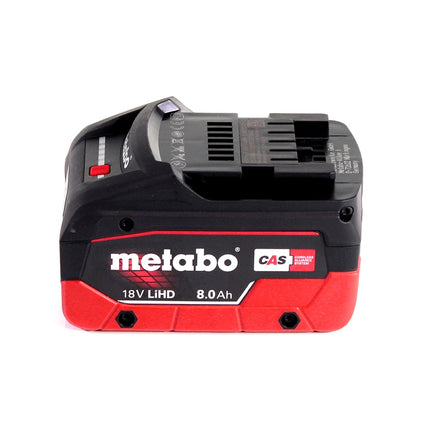 Meuleuse d'angle sur batterie Metabo W 18 LTX 125 18 V 125 mm + 1x batterie 8,0 Ah + metaBOX - sans chargeur