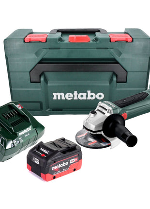 Meuleuse d'angle sur batterie Metabo W 18 LTX 125 18 V 125 mm + 1x batterie 8,0 Ah + chargeur + métaBOX